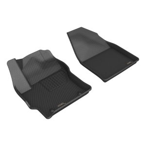 Toyota Corolla Cross Floor Mats - Front - 3D MAXpider - Kagu - Black - `22-`23